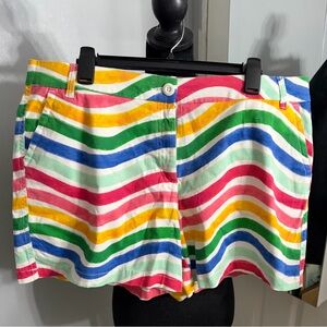 Crown & Ivy Multi-Color Striped Women’s Shorts Caroline style Sz 16